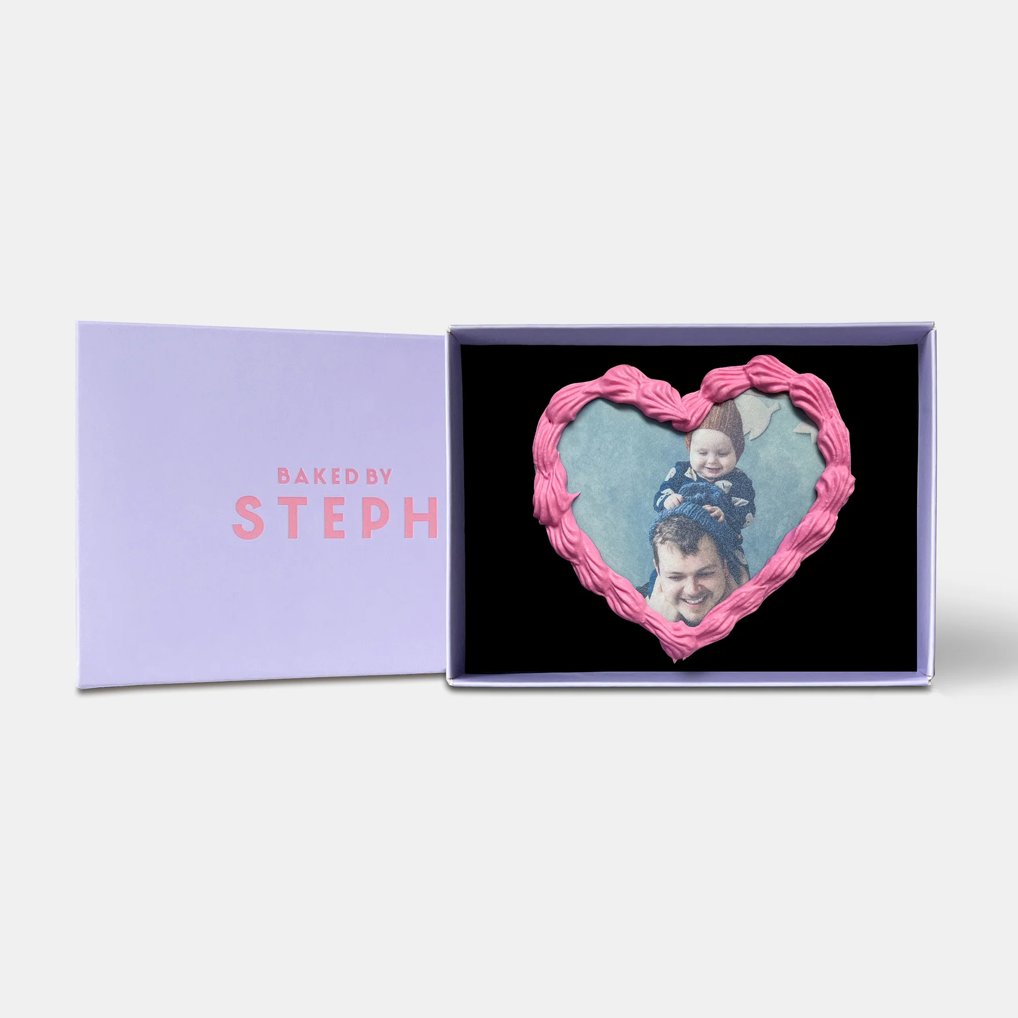 Heart Birthday Letterbox Printed Edible Photo Iced Cookie - Image 4
