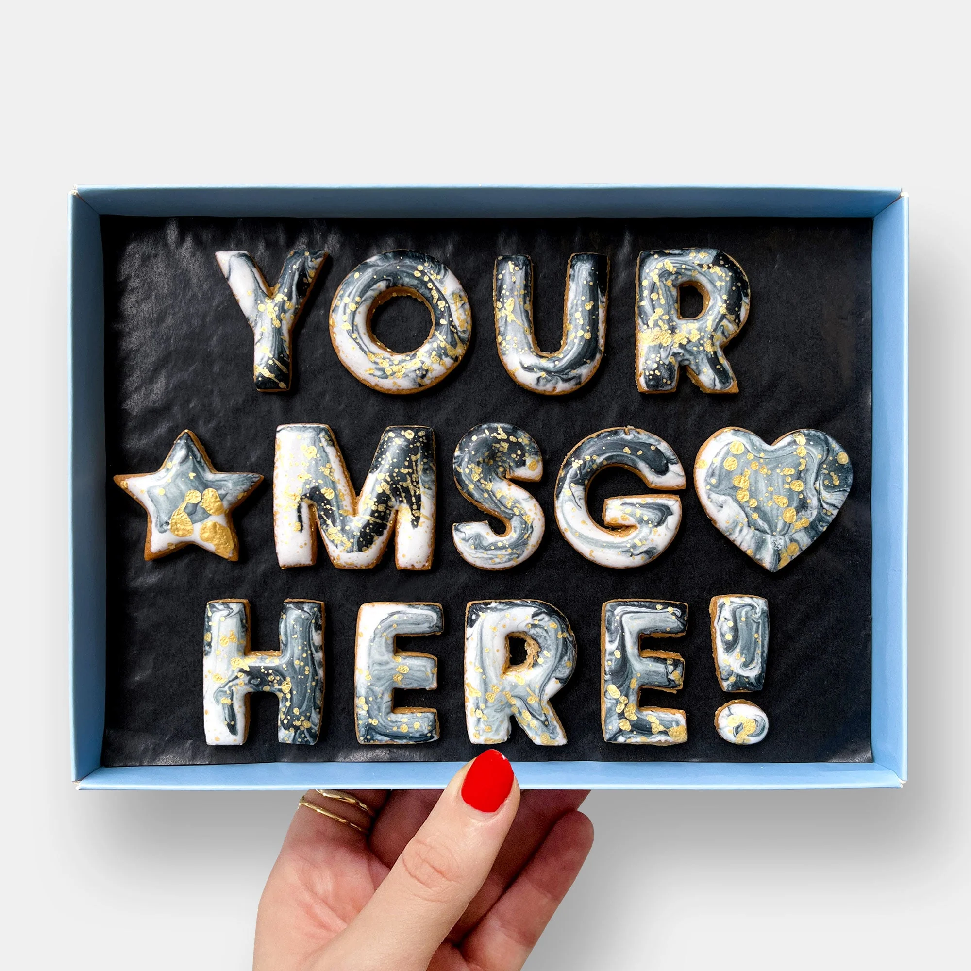 Personalised Custom Iced Cookie Message Box (14) - Image 3