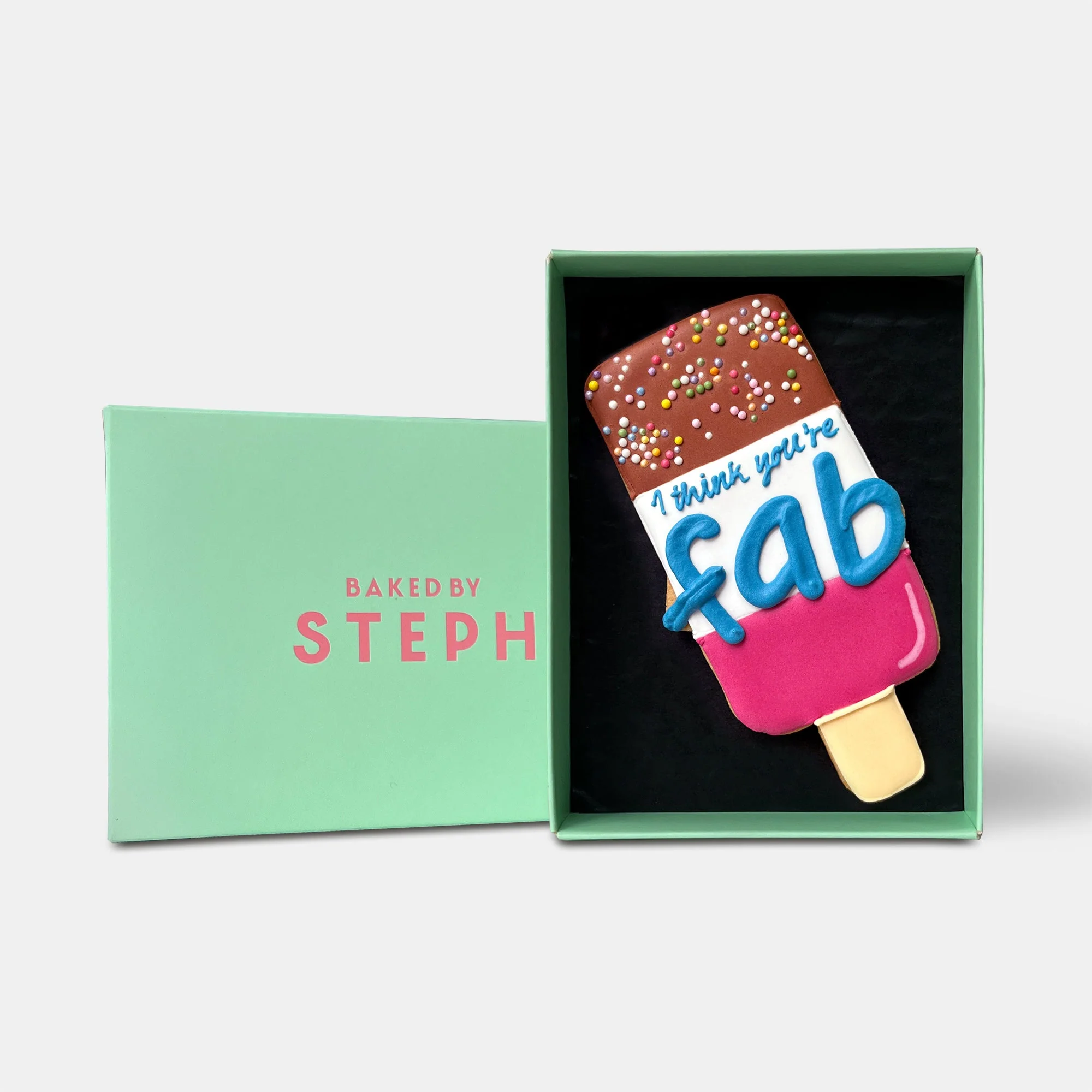 I Think You're Fab! Thank You Letterbox Iced Cookie - Image 3