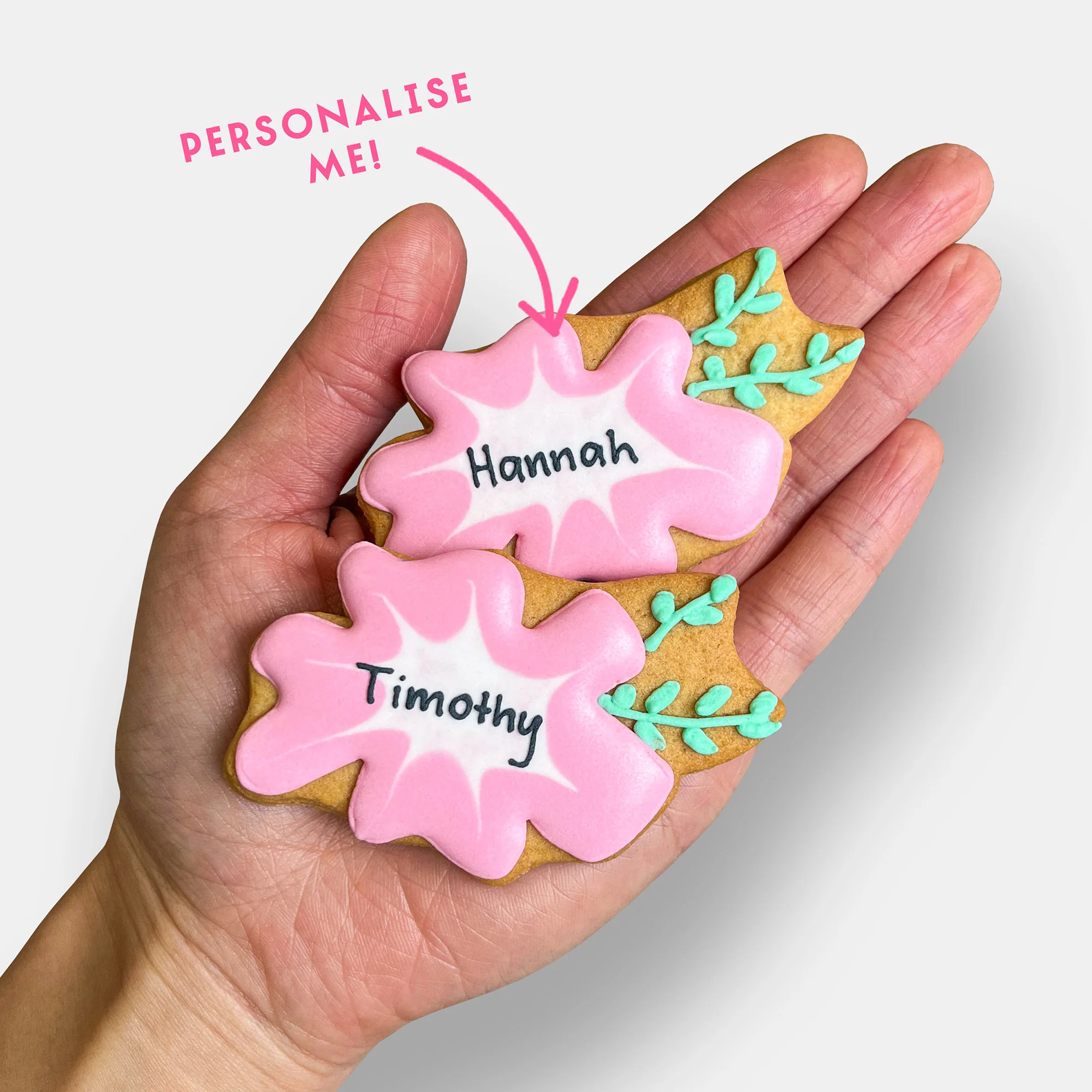 Vegan Personalised Happy Easter Letterbox Iced Cookies - Image 3