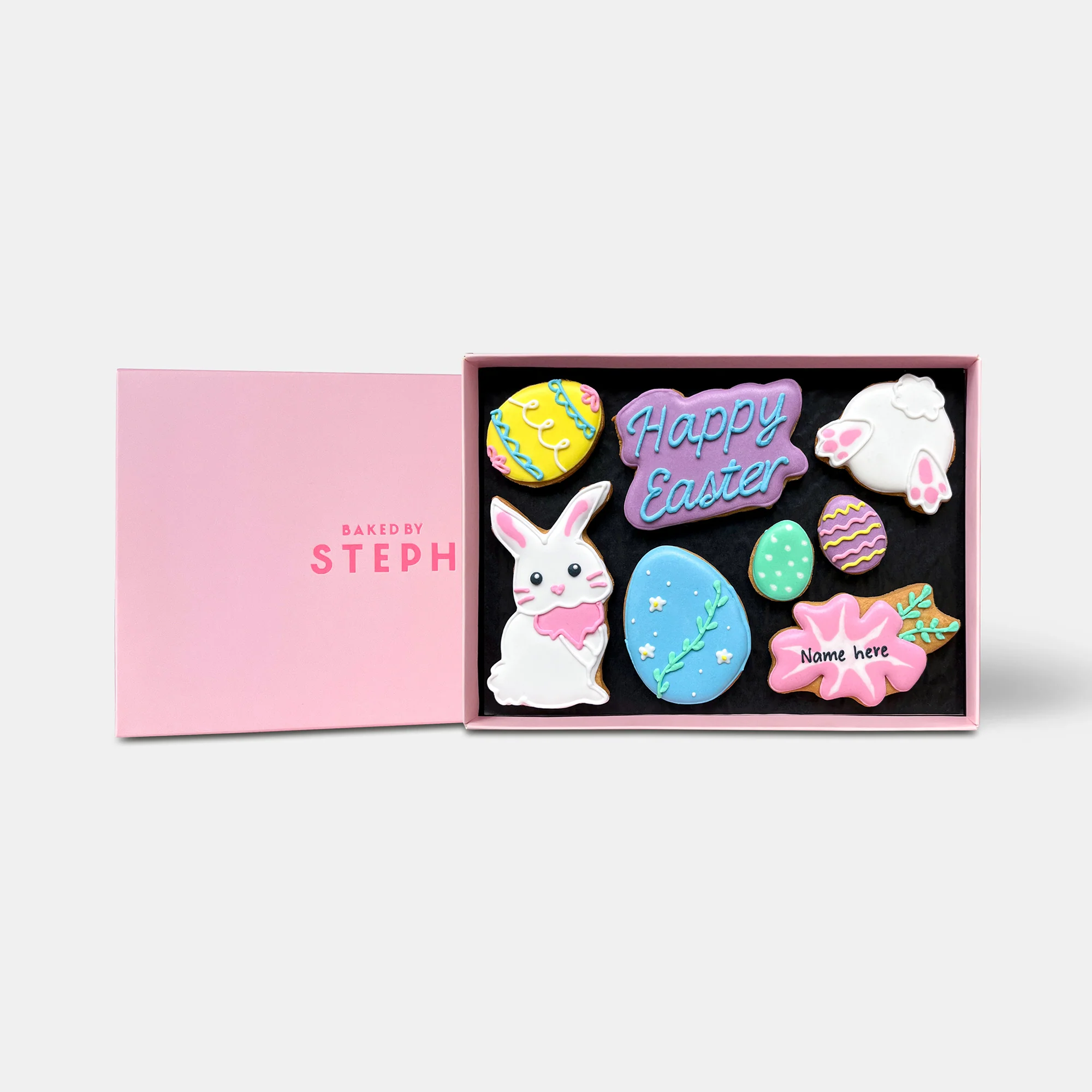 Vegan Personalised Happy Easter Letterbox Iced Cookies - Image 5