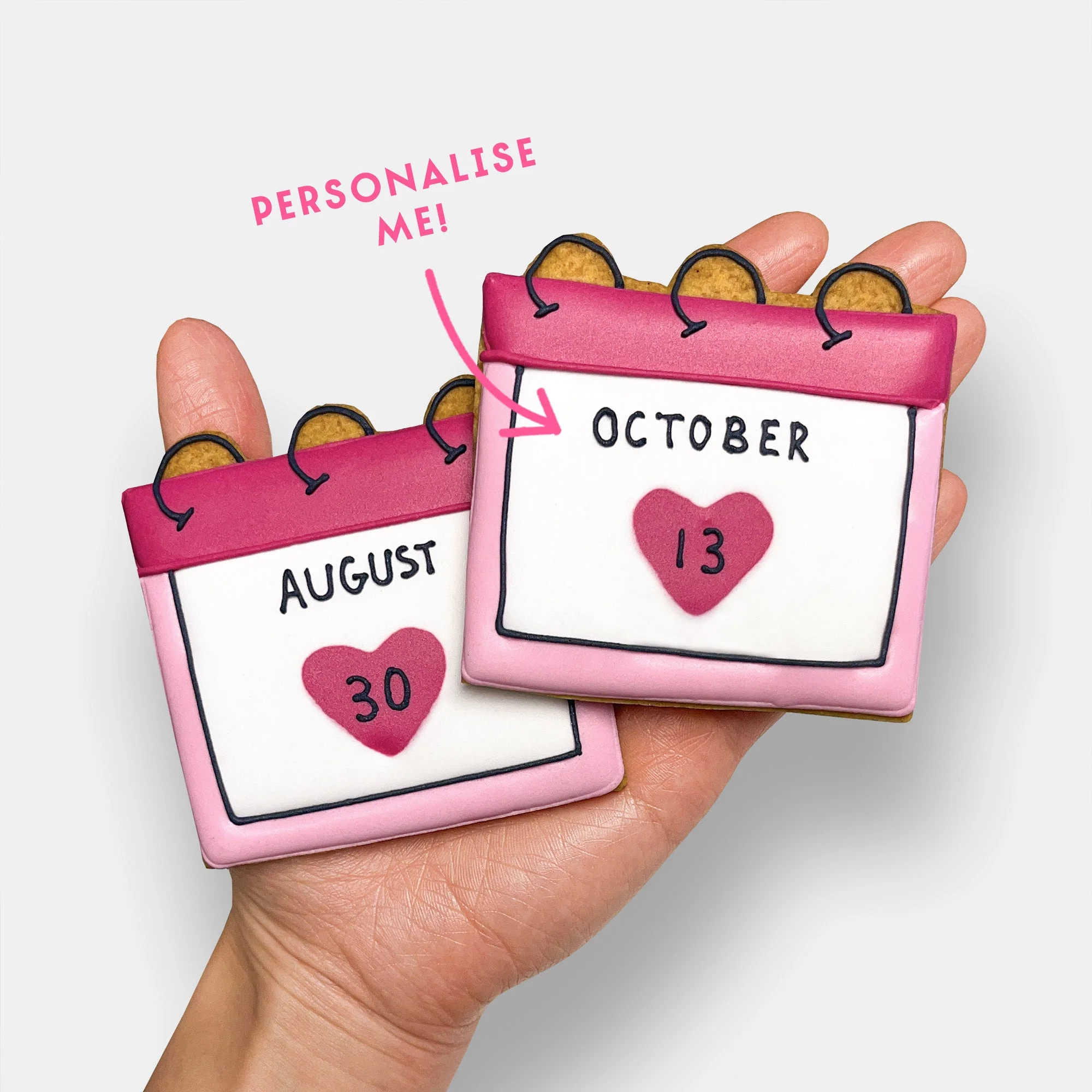 Personalised Special Date Anniversary Letterbox Iced Cookies - Image 3