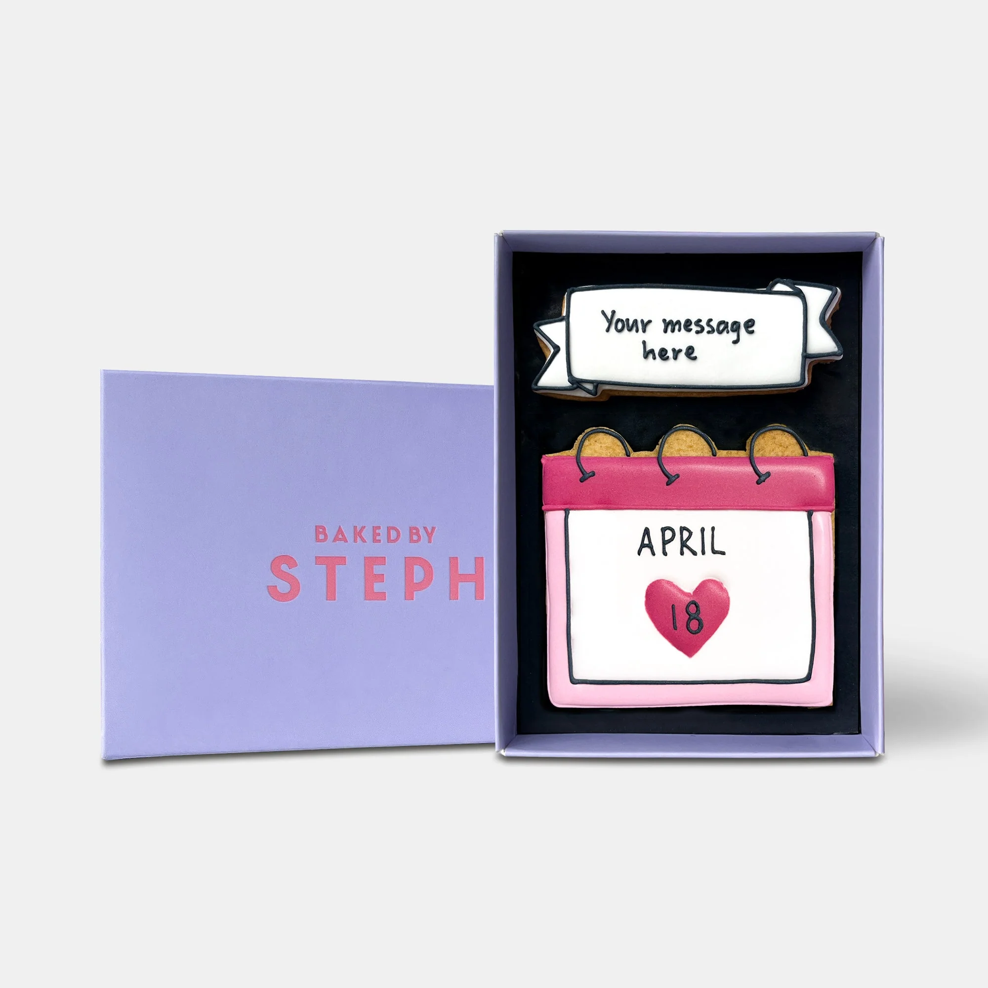 Personalised Special Date Anniversary Letterbox Iced Cookies - Image 5